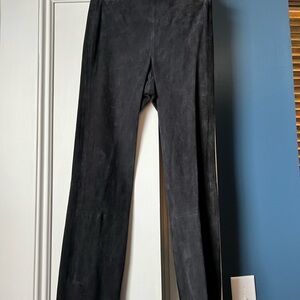 Vince Black Skinny Suede Pants
